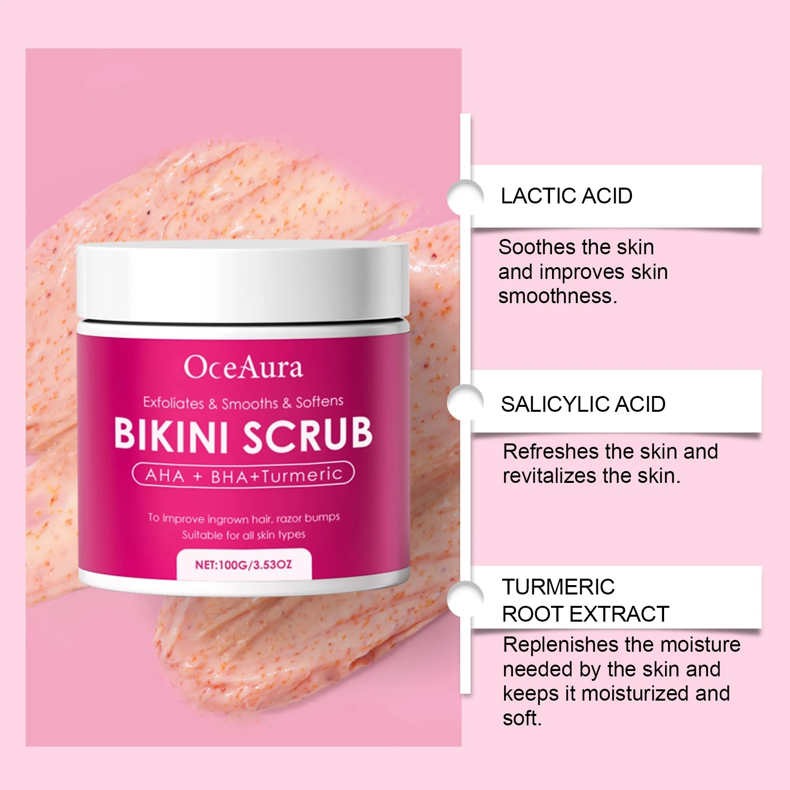 Turmeric Scrub Deep Cleanses The Skin Whitens Exfoliates Remove Dead Skin Makes The Skin Smooth And Elastic Bathing Moisturizing Halalzen
