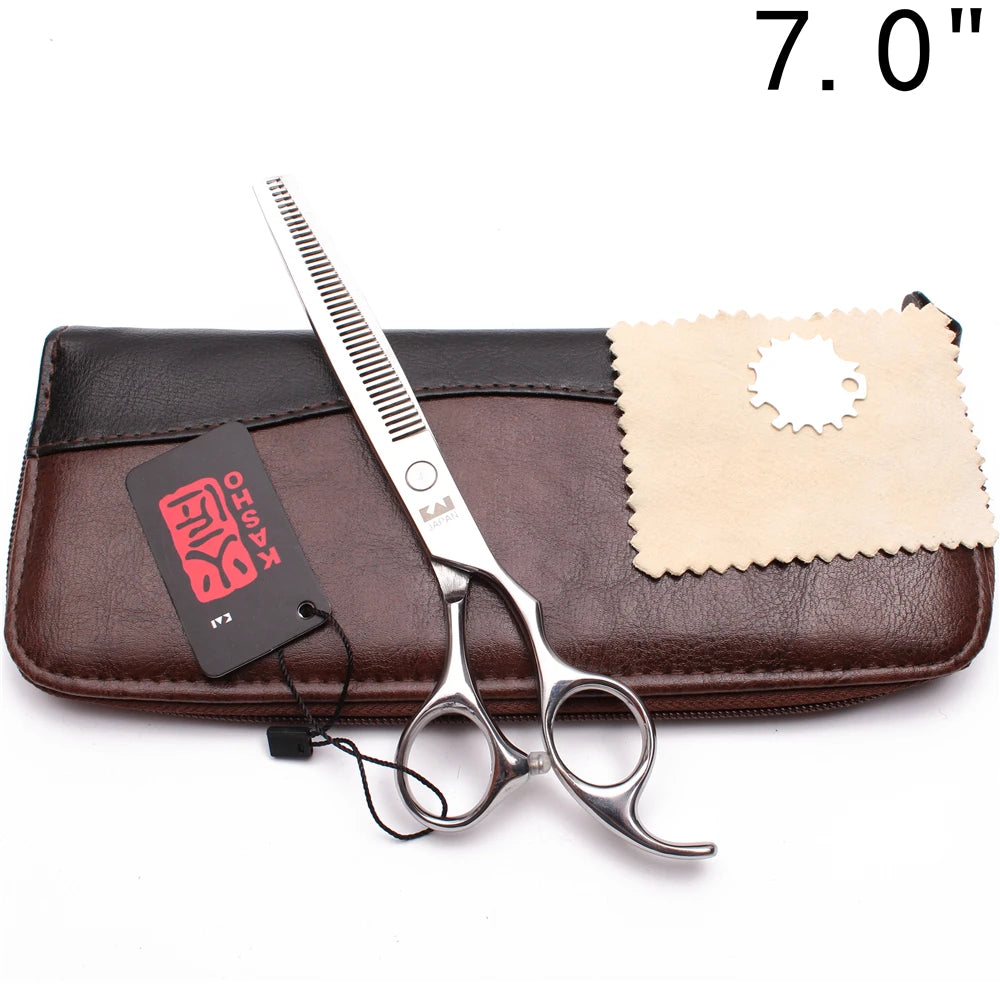Professional Hair Scissors 5'' 6'' 7'' 8'' Japan Stainless Hairdressing Scissors Barber Thinning Shears Hair Cutting Scissors Halalzen