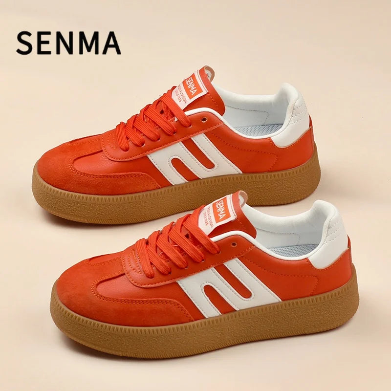 SENMA Men Shoes Design Board Shoes Luxury Men&Women Casual Shoes Retro Sports Shoes Comfortable Athletic Tennis/Walking Sneakers