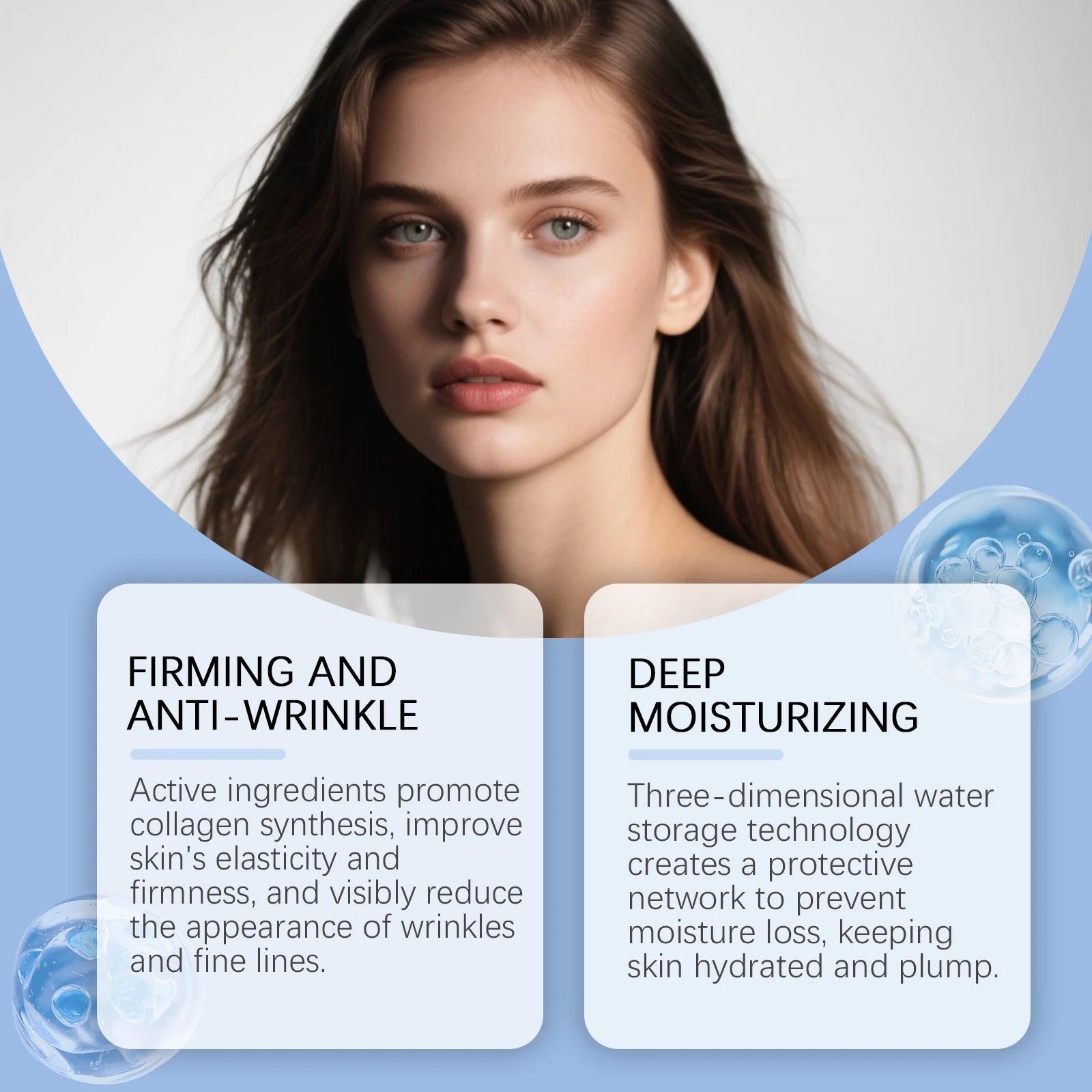 Instant Face Lifting Serum Firming Anti-Wrinkle Deep Moisturizing Brightening Smoothing Fade Fine Lines Tightening Essence Halalzen