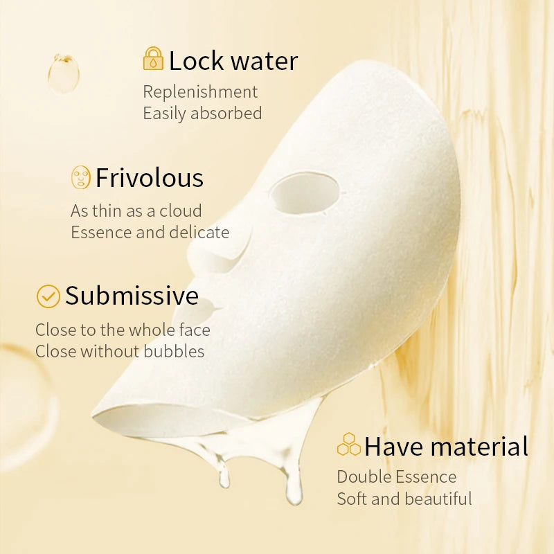 1/5/10/20pcs Rice Raw Pulp Facial Masks Moisturizing Firming Hydrating Face Mask Sheet Anti Wrinkle Mask Beauty Korean Skin Care