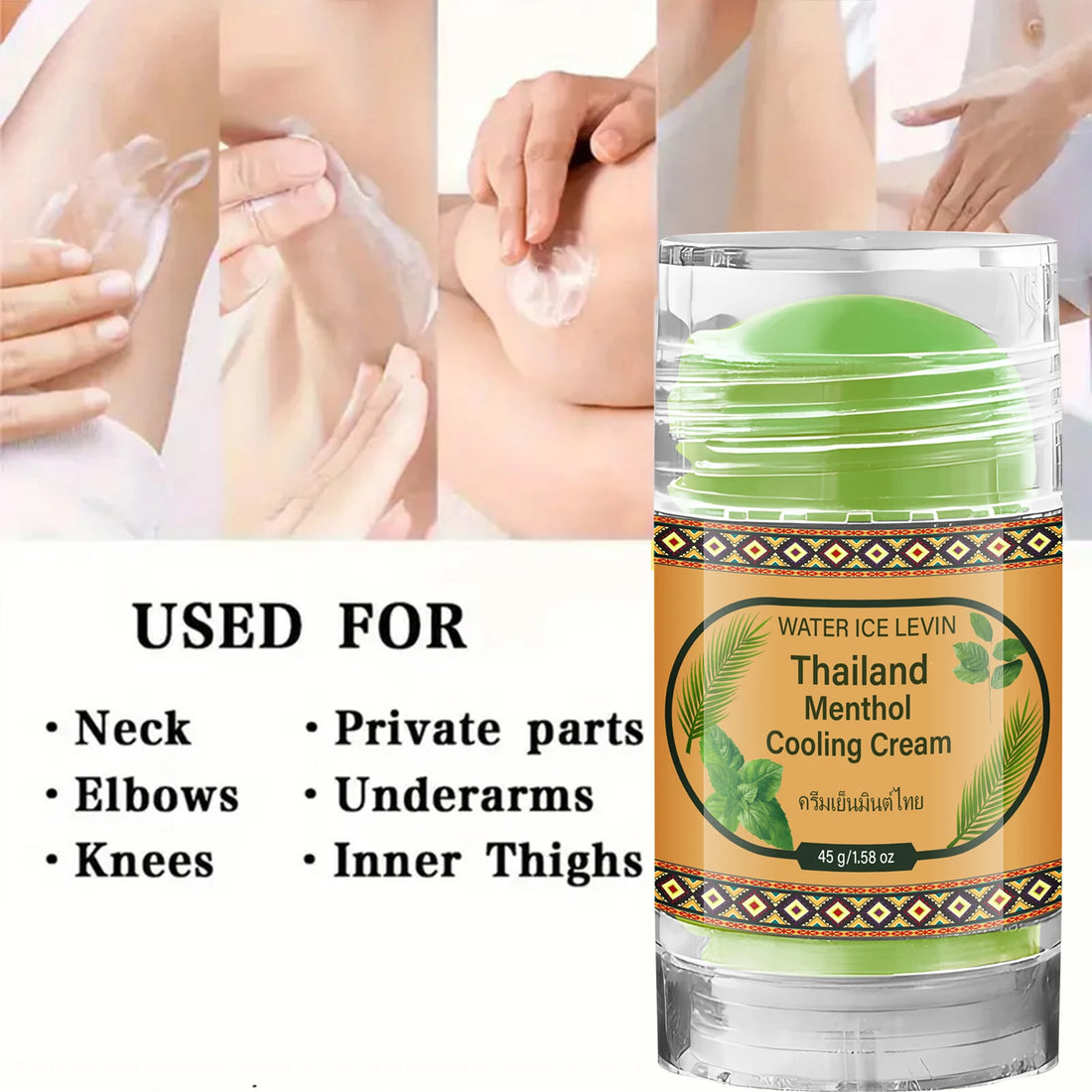 Thailand Menthol Cooling Body Lotion, Moisturizing & Refreshing Skin Care