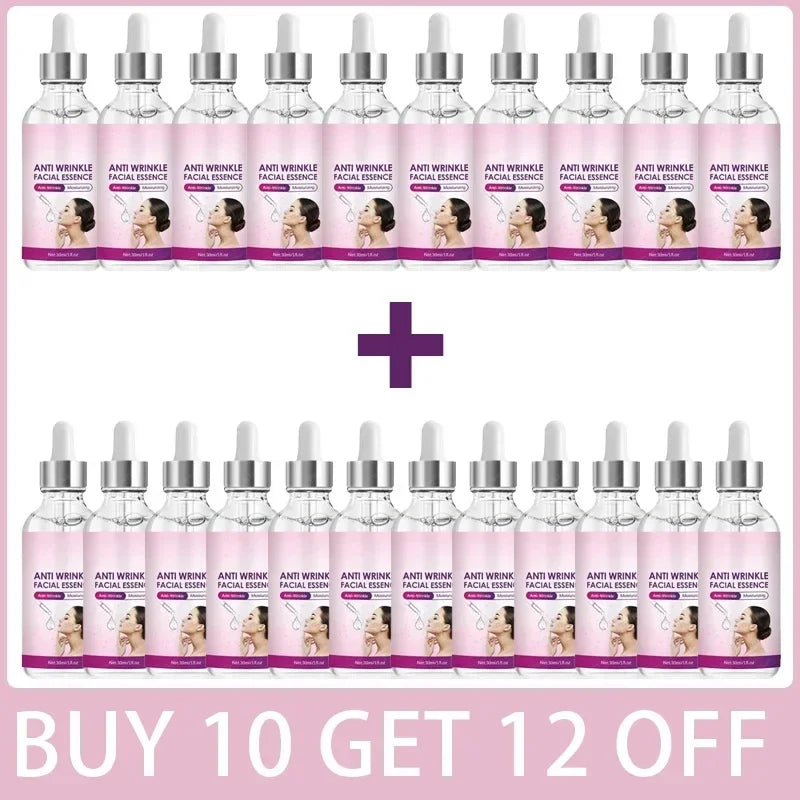 Collagen Pepide& Arginine Anti Wrinkle Facial Serum Moisturizing & Repairing Skin Fine Lines Eyes Crow's Feet Neck Wrinkles Halalzen