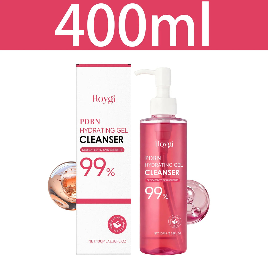 HOYGI Facial Cleansing Gel Oil Control Moisturizing Face Wash Anti-Acne Pore Refining Blackhead Remover Gentle Brightening Skin Halalzen