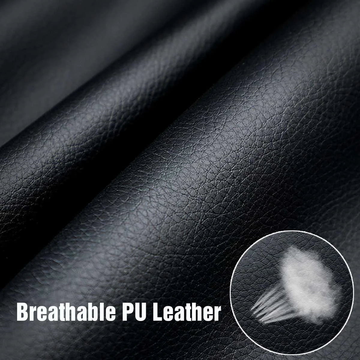 11Pcs 5 Seater Front+Rear Full Set Front Car Seat Cover Cushion Protector Deluxe PU Leather Waterproof SUV Truck Seat Cushion