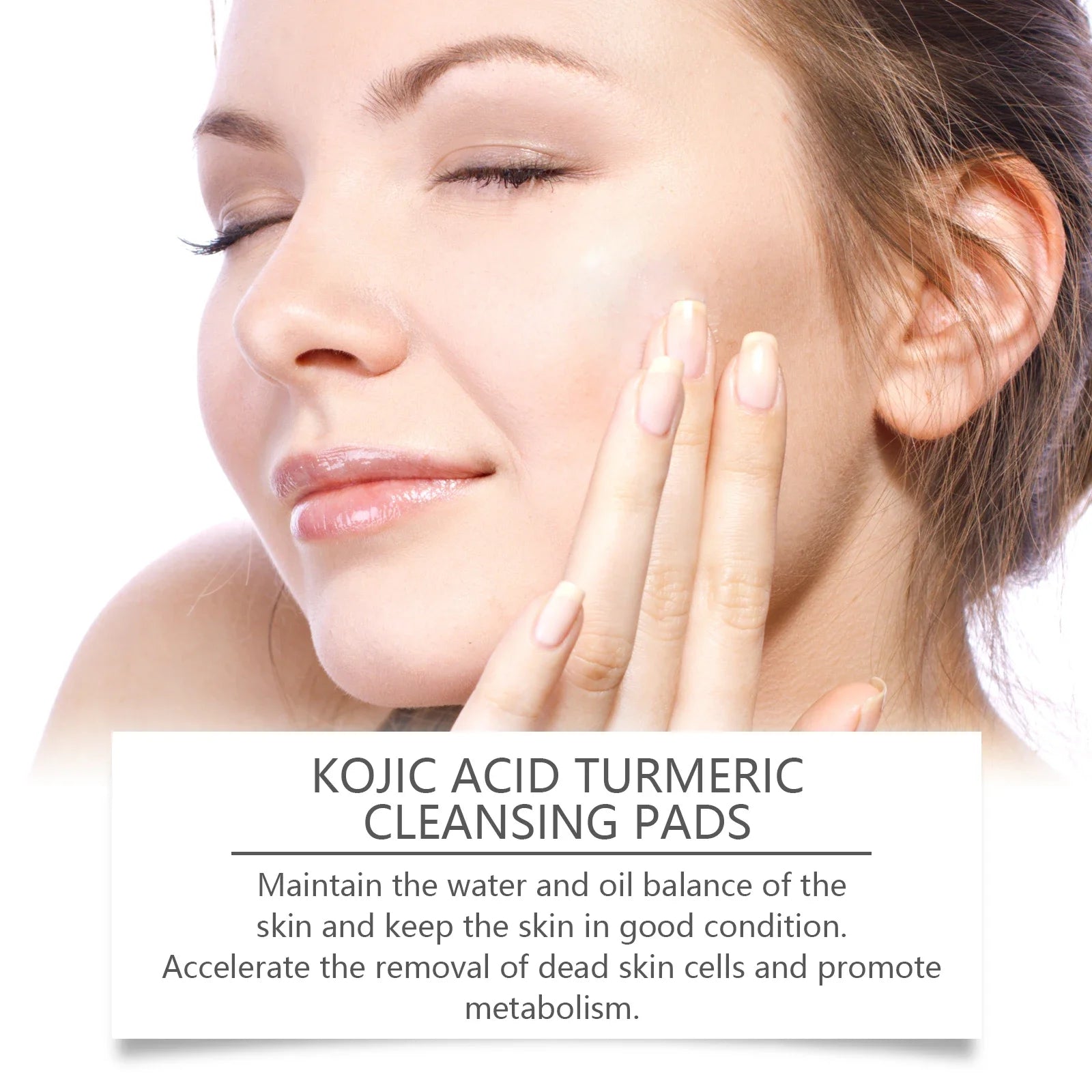 Turmeric Kojic Acid Cleansing Pads Exfoliating Pads Facial Sponges For Cleansing Exfoliating Daily Cleansing Skin Care Tools Halalzen