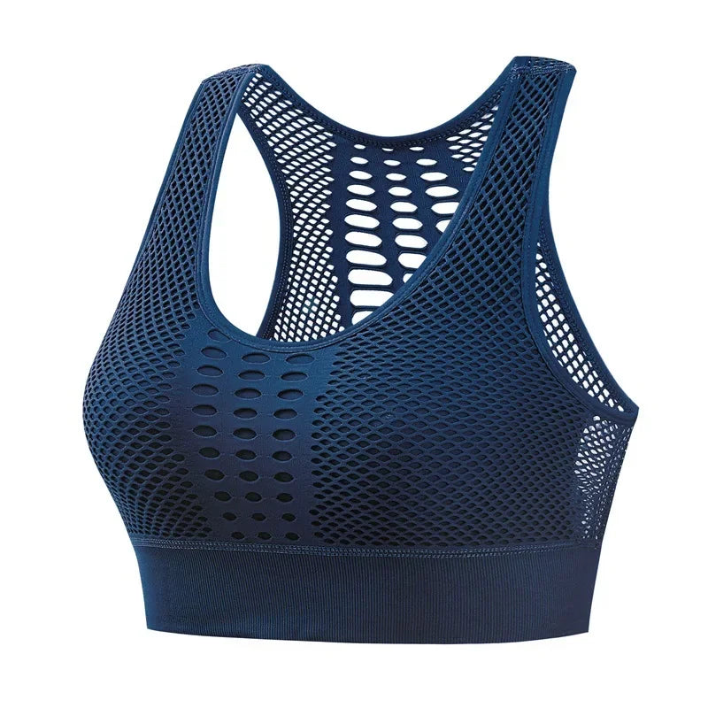 Hot Fitness Women's T-shirts Workout Sports Bra Yoga Vest Backless Solid Quick Dry Running Gym Sport bra Yoga Shirts Tank Top