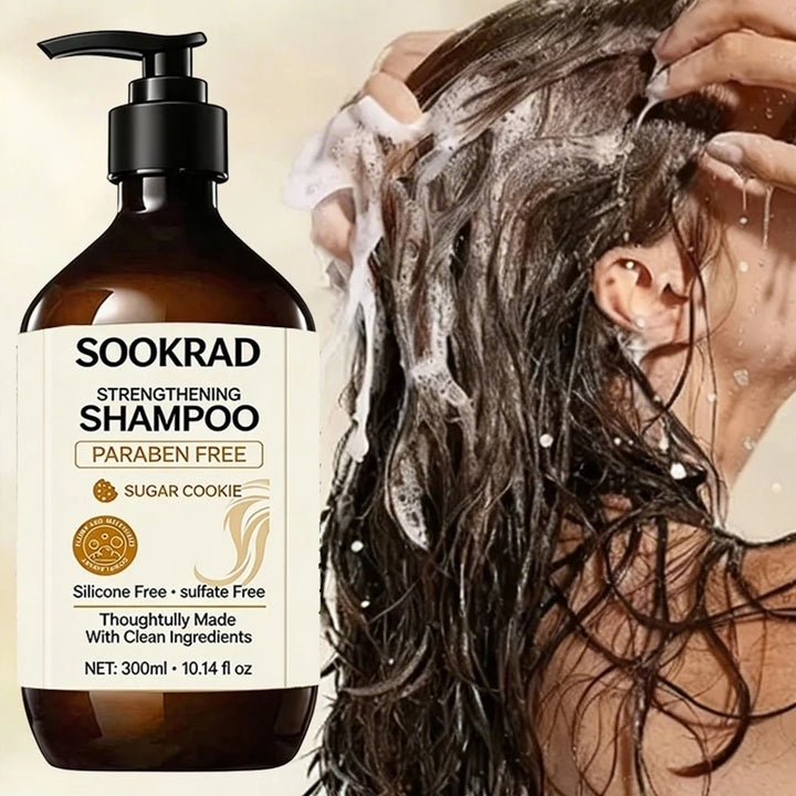 Strengthening Shampoo, Sulfate Free, Gentle Scalp Cleansing, For All Hair Types, 10.14fl oz