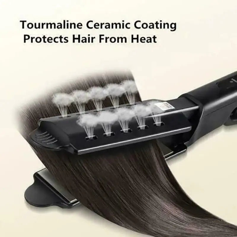 Dual Use Hair Straightener Curling Iron 4 Temperature Settings Portable Styling Tool for Straightening Curling Air Bangs Halalzen