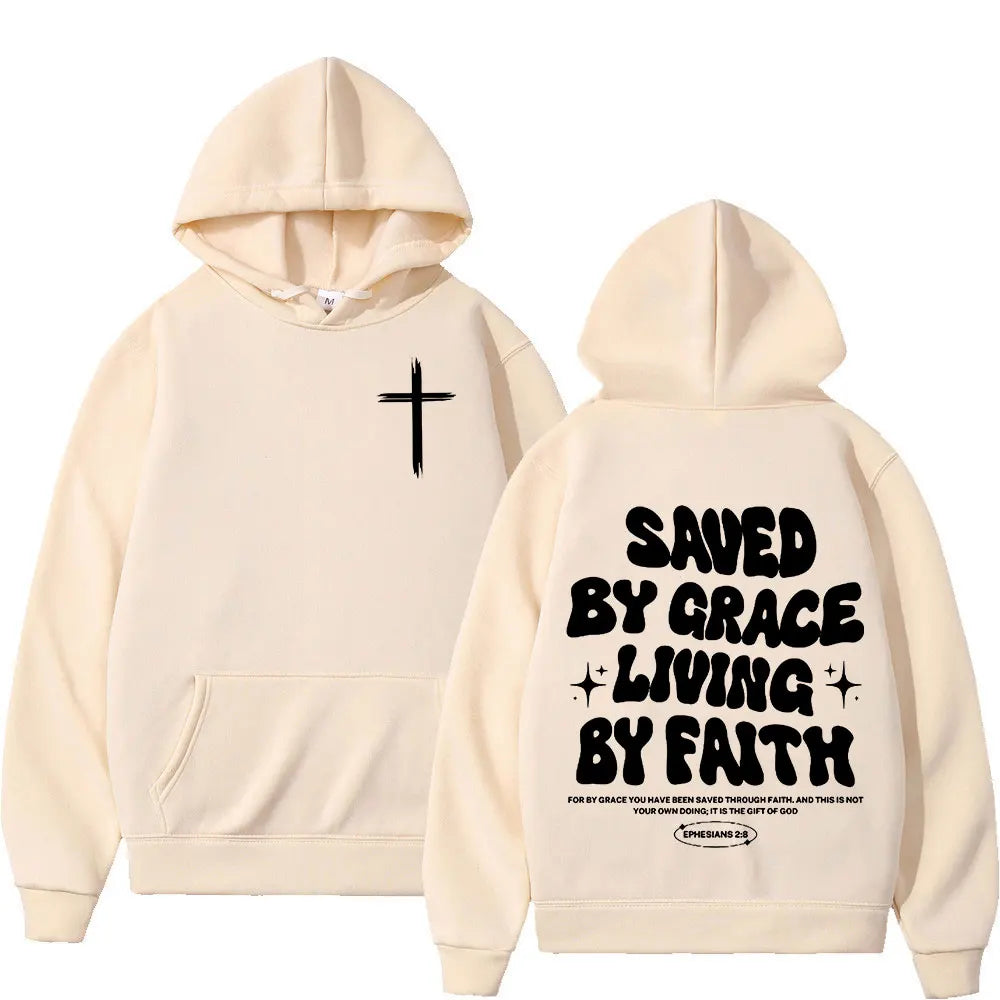Christian Jesus Bible Verse Hoodies Men Women Clothing Fashion Harajuku Vintage Hooded Sweatshirts Casual Hip Hop Tracksuit Y2K