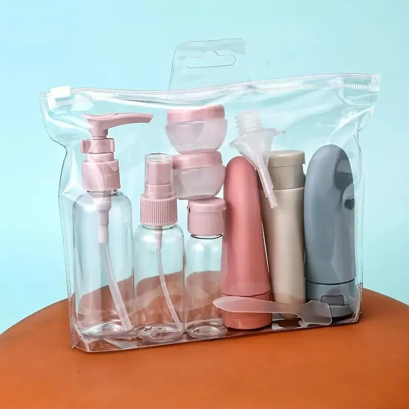 For Shampoo Conditioner Lotion Body Wash Portable Non Metal Soap Dispenser Leakproof BPA Free Travel Bottle Set