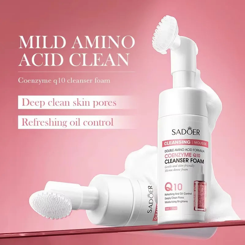 1/2PCS Amino Acid Facial Cleanser Face Wash Foam Face Massasge Facial Hydrating Moisturizing Skin Products Mossee Cleansing Care