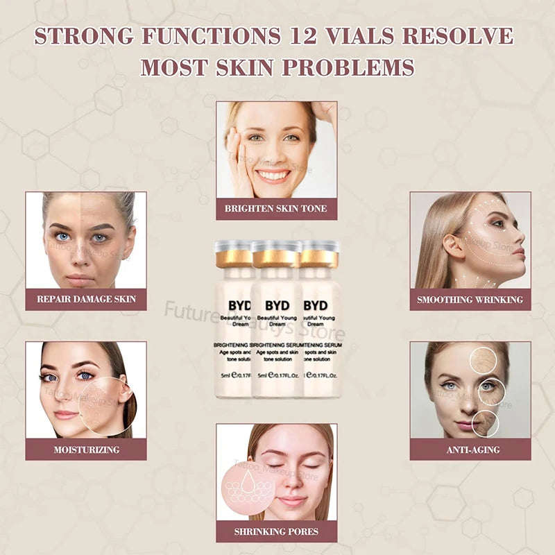 Korea 5ml Semi-Permanent BB Cream Skin Booster Brightening Niacinamide Sunscreen Foundation Concealer Moisturizer Beauty