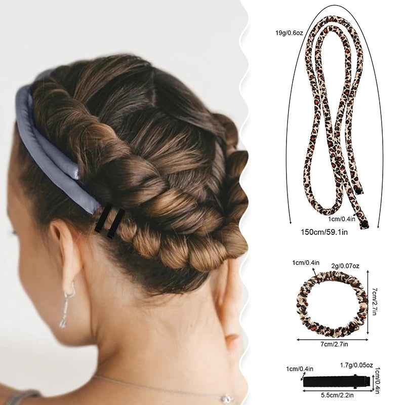 Heatless Curling Rod Headband No Heat Rollers Sleeping Overnight Soft Flexi Rods Multi-color Lazy Hair Curlers Hair Styling Tool Halalzen