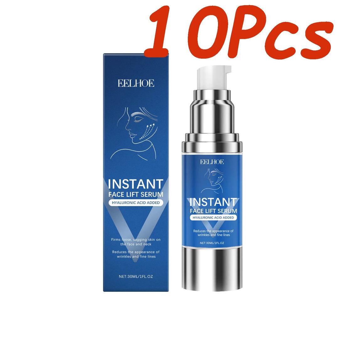 Instant Face Lifting Serum Firming Anti-Wrinkle Deep Moisturizing Brightening Smoothing Fade Fine Lines Tightening Essence Halalzen