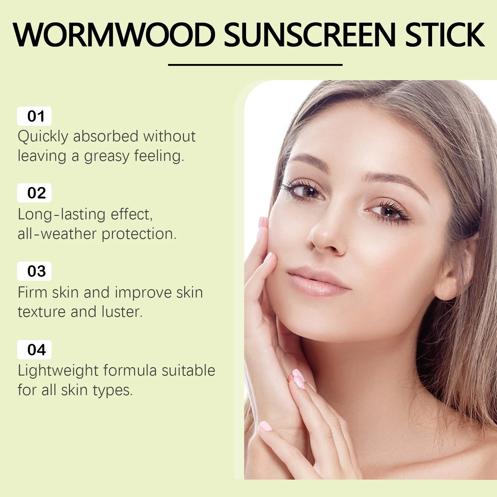 Sunscreen Stick UV Protective Sunblock Isolation Refreshing Skin Moisturizing Oil Control Anti-Dryness Body Treatment Sun Stick Halalzen