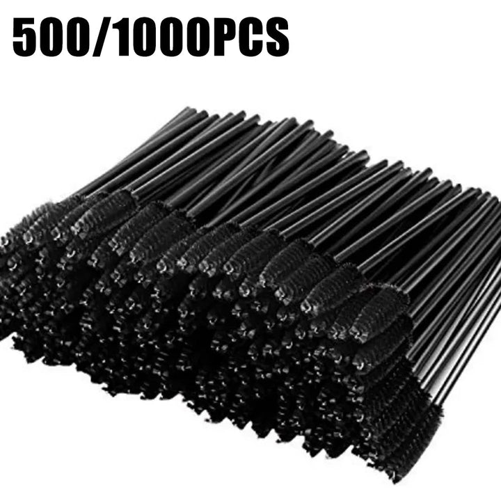 500/1000PCS Eyelashes Brushes Set Wholesaler Lash Mascara Brush For Lashes Extension Eyebrow Wands Applicator Makeup Tools Halalzen