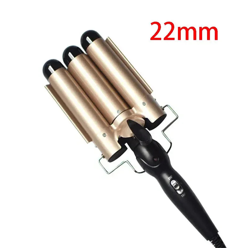 Professional Hair Curling Iron Ceramic Triple Barrel Hair Curler Irons Hair Wave Waver Styling Tools Hair Styling Appliances Halalzen