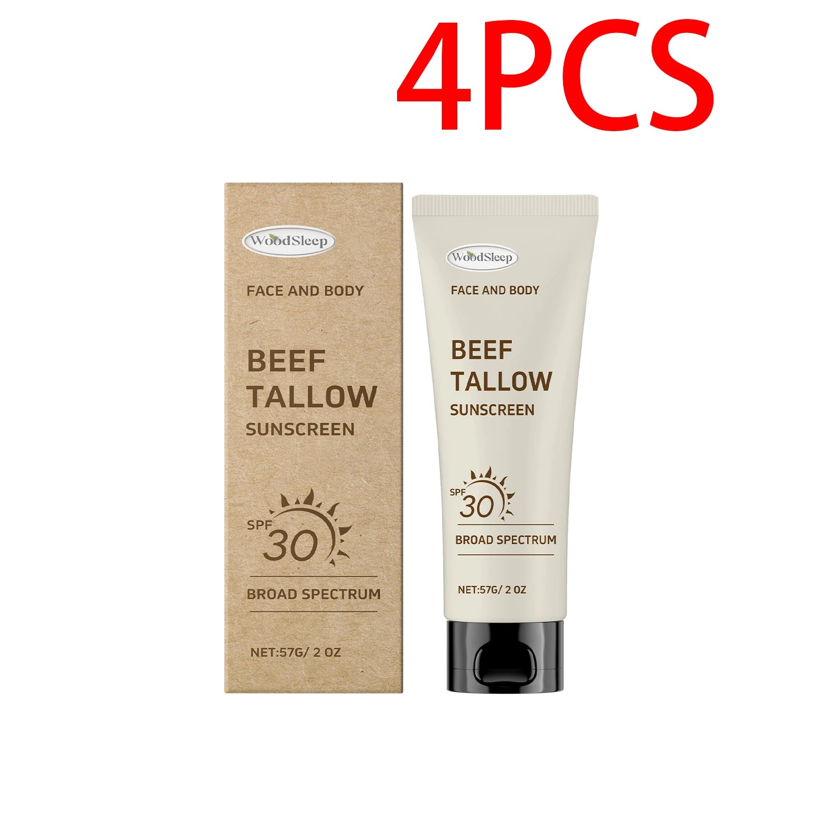 Tallow SPF30 Sunscreen Defense UV Rays Broad Protection Prevent Sunburn Summer Outdoor sports UV Isolation Moisturizing Halalzen