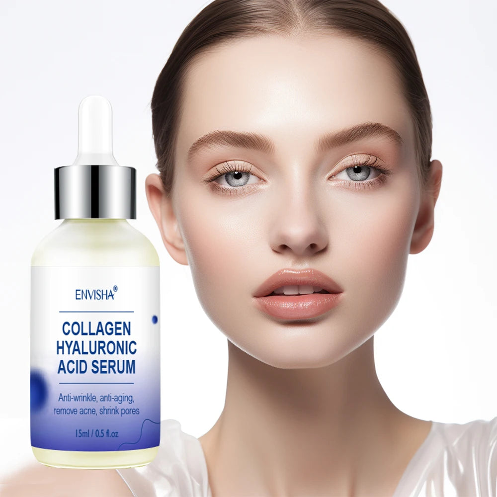 ENVISHA Face Skin Care Collagen Hyaluronic Acid Serum Retinol Vitamin Anti-Aging Wrinkle Moisturizing Whitening Shrink Pores Halalzen