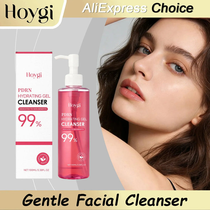 HOYGI Facial Cleansing Gel Oil Control Moisturizing Face Wash Anti-Acne Pore Refining Blackhead Remover Gentle Brightening Skin Halalzen