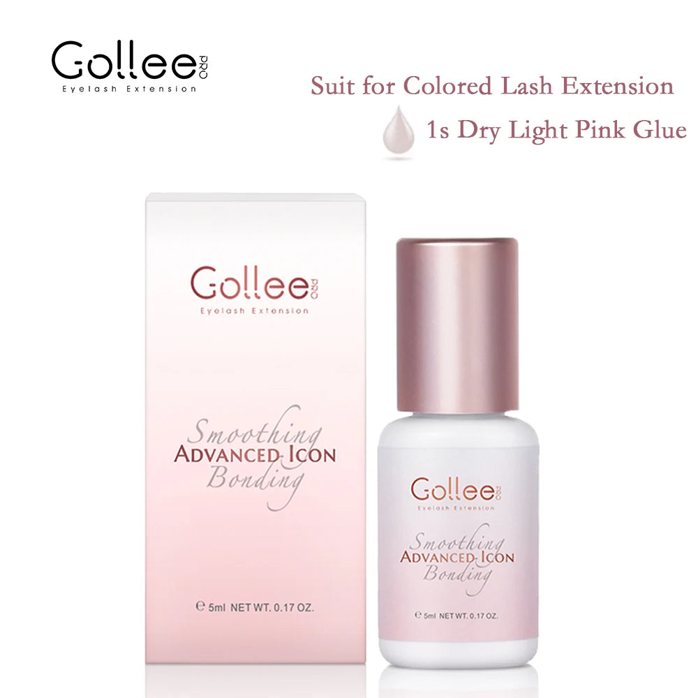 Gollee 0.5s Fast Dry Lash Adhesive Long Lasting 6-8 Weeks Eyelashes Glue for Eyelash Extensions No Irritation Glue Makeup Tools