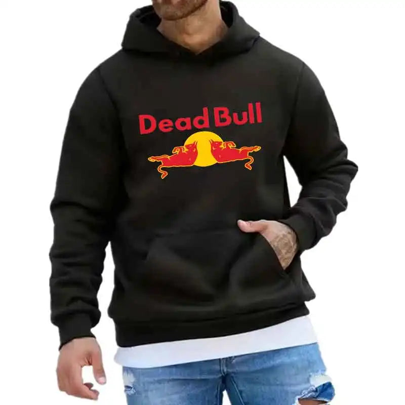 wo Cows Are Sleeping While Lying Down Print Pullover Hoodie Unisex Street Sweatshirt Casual Fashion Clothing Long Sleeve Men Top