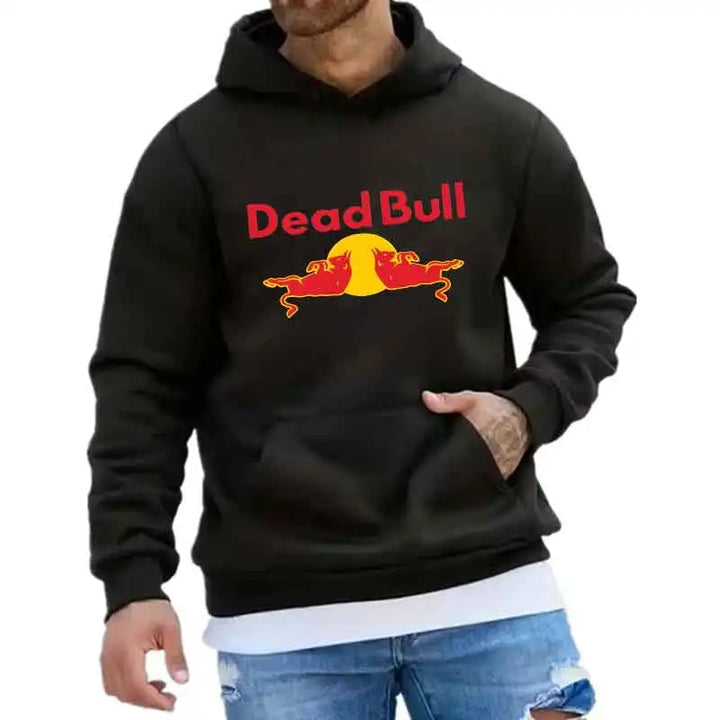 wo Cows Are Sleeping While Lying Down Print Pullover Hoodie Unisex Street Sweatshirt Casual Fashion Clothing Long Sleeve Men Top