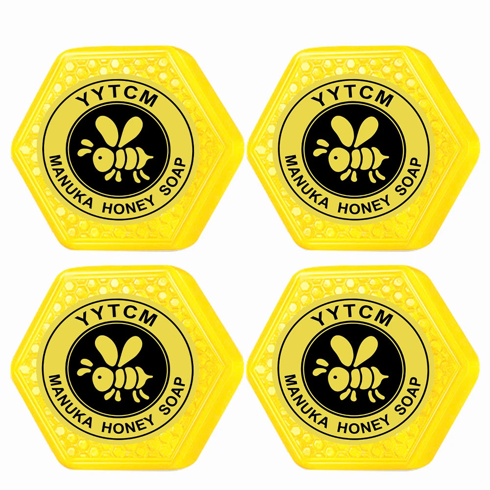Manuka Honey Soap, Moisturizing and Hydrating Handmade Bath Soap, Cleansing Face, Body and Hand Soap 65g (2.29oz) Halalzen