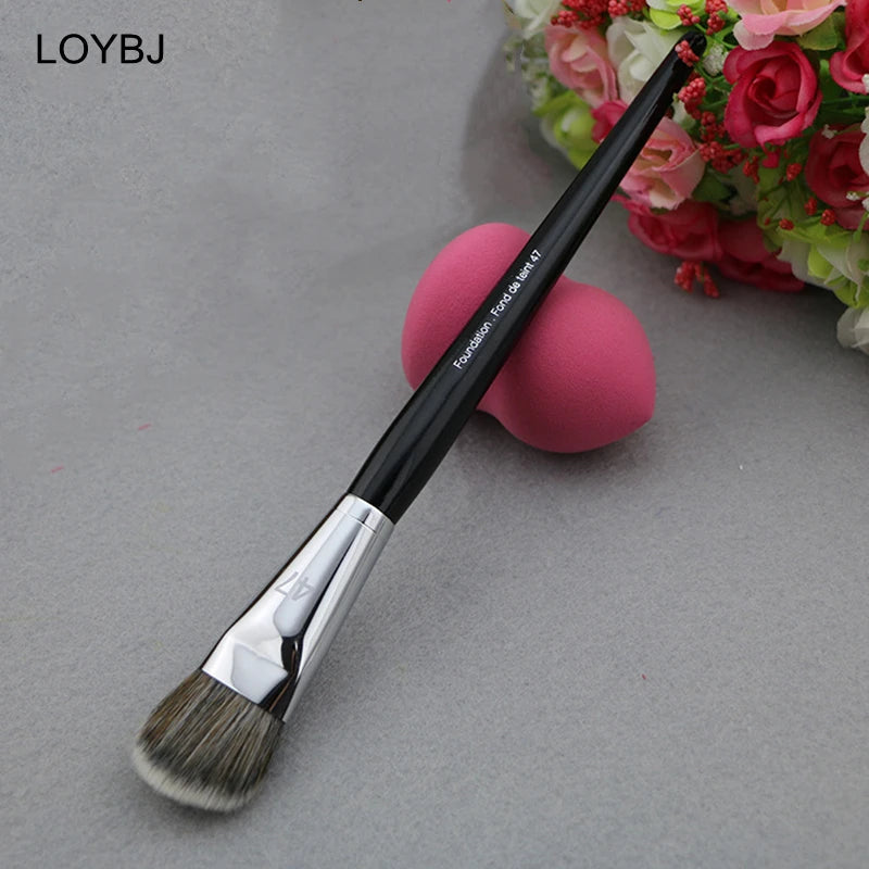 LOYBJ Professional Foundation Brush 47 Broom Head Liquid Foundation Shadow Concealer Brushes Women Face Base Makeup Beauty Tools Halalzen