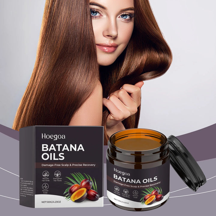 Hoegoa Batana Oil Natural Organic Growth Repair Split Ends Nourish Scalp Strengthen Hair Roots Anti Loss Hair Treatment Mask