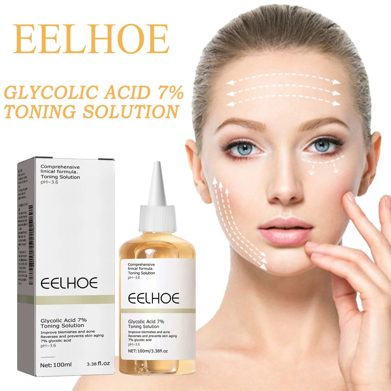 Glycolic Acid 7% Toning Solution Ordinary Acne Remover Lifting Firming Wrinkles Glowing Facial Skin Care Glycolic Acid Toner Halalzen