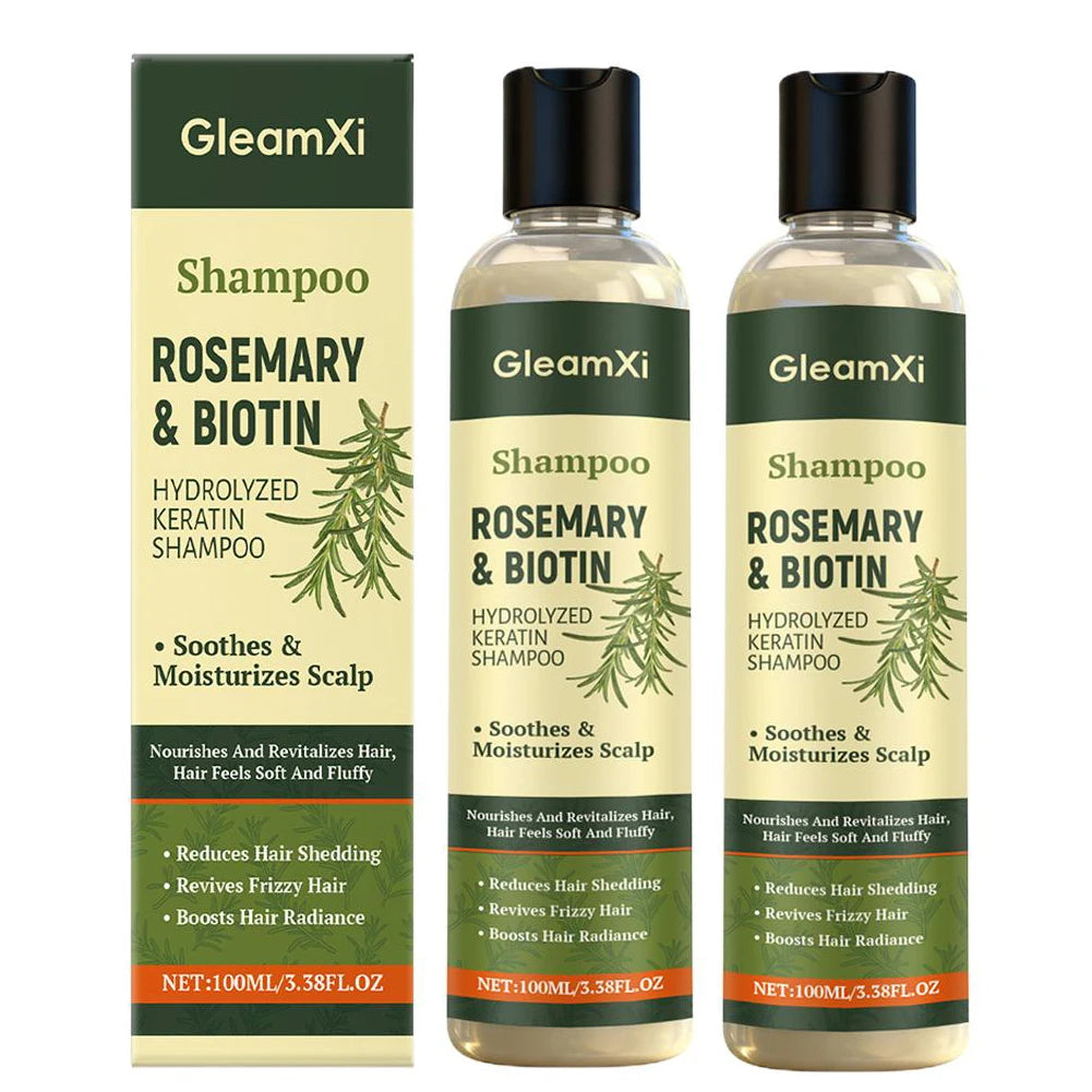1/2PCS Rosemary Hair Regrowth Shampoo Thickening & Strengthening Shampoo with Hydrolyzed Keratin for Thinning Hair & Hair Loss