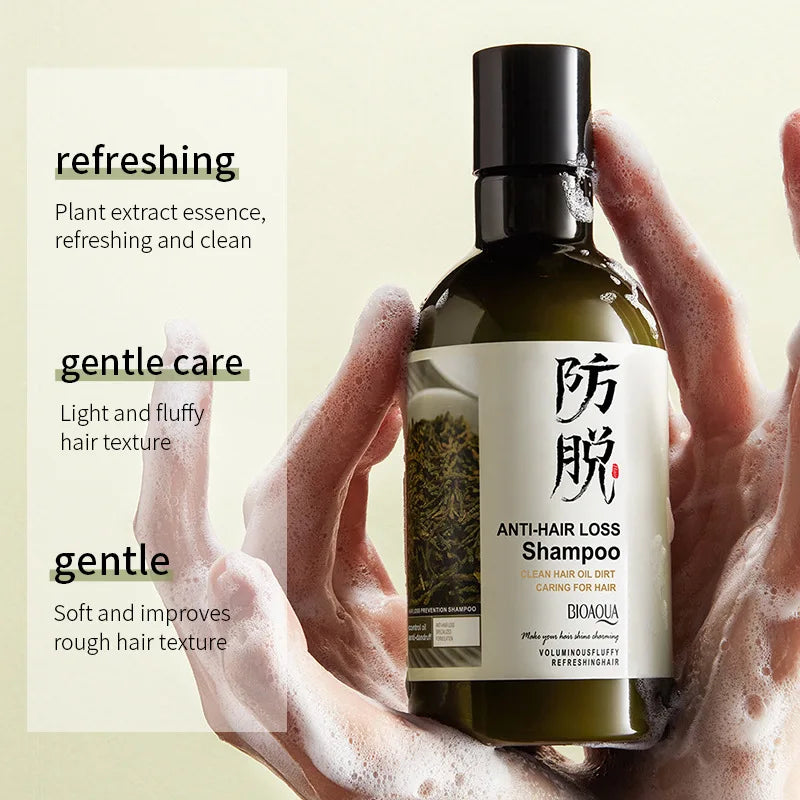 BIOAOUA  Anti-Hair Loss Shampoo Nourishing Hair Shampoo for Stronger Thicker Shampoo Women Men Regrowth Oil Beauty Health