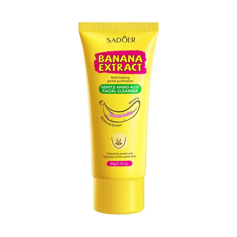 Amino Acid Cleansing Moisturizing Face Wash Oil Control Pore Shrinking Deep Clean Whitening Skin Care Banana Face Wash