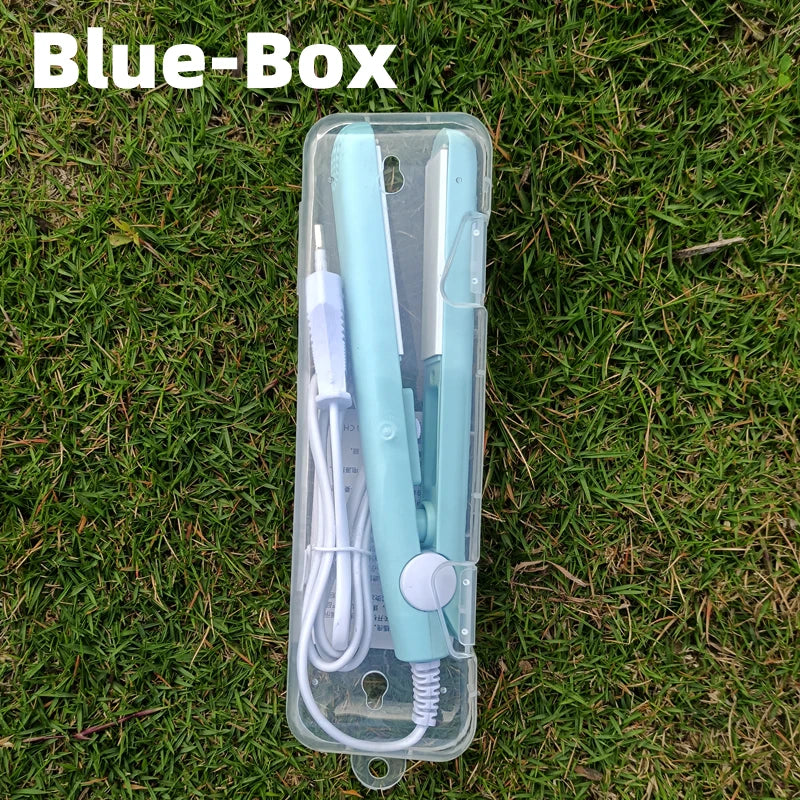 New Curling Iron Mini Hair Straightener Iron Ceramic Straightening Styling Tools Hair Curler Flat Iron Beard Straightener Halalzen