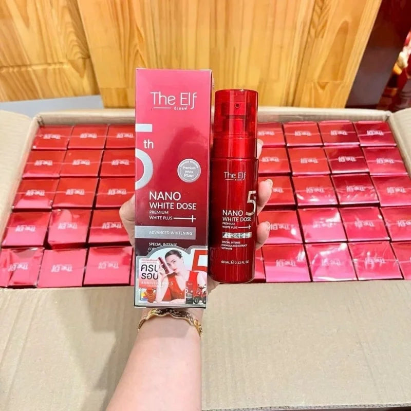 The Elf Nano White Dose truyen trang mo tham Brightening Serum educes Dullness & Improves Texture Even Skin Tone, Hydrate & Glow Halalzen