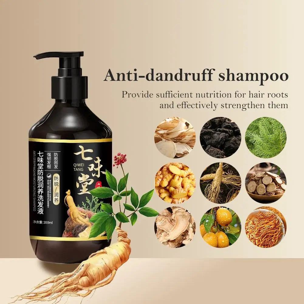 Ginger Shampoo Nourishing Strengthen Hair Root Itching Relief Soothing Scalp Moisturize Repair Hair Anti Frizzy Hair Shampoo