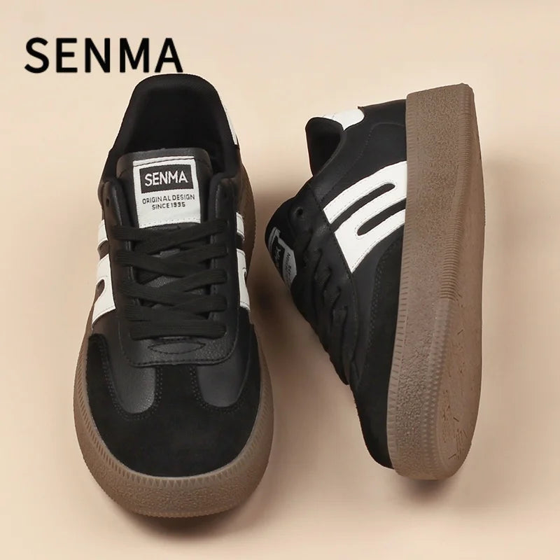 SENMA Men Shoes Design Board Shoes Luxury Men&Women Casual Shoes Retro Sports Shoes Comfortable Athletic Tennis/Walking Sneakers