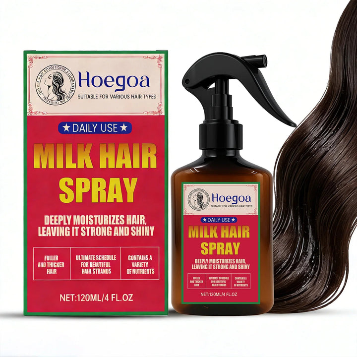 Milk Spray for Women – Hydrating Leave-In Conditioner & Detangler – Lightweight Moisturizing Hair Treatment for Dry Damaged Hair Halalzen