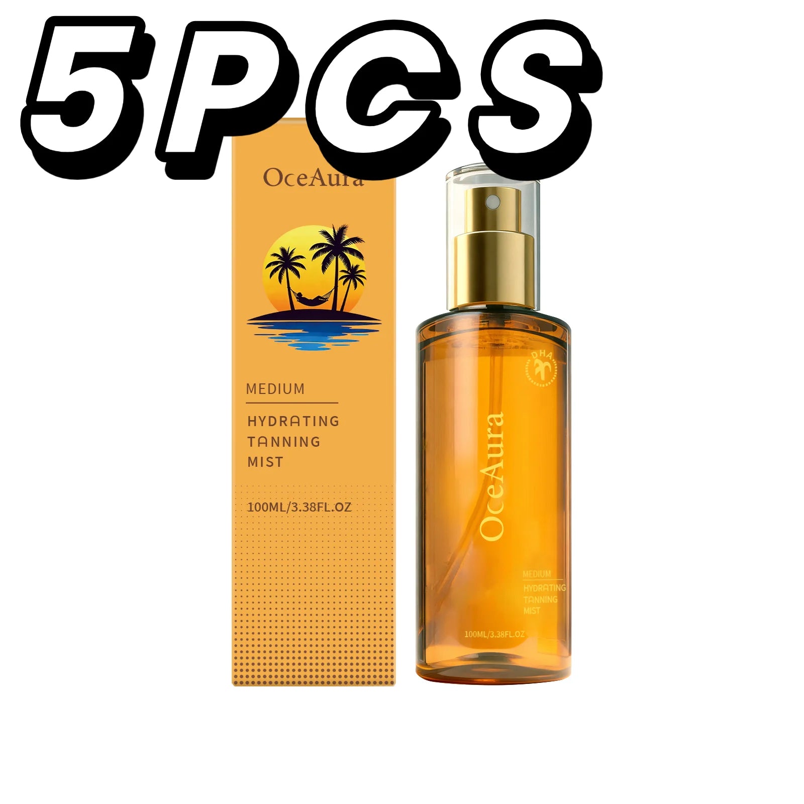 Hydrating Self Tanner Mist Sunless Tanning Spray Medium Bronze Glow Body Bronzer Water Natural Fake Tan Mist Long Lasting