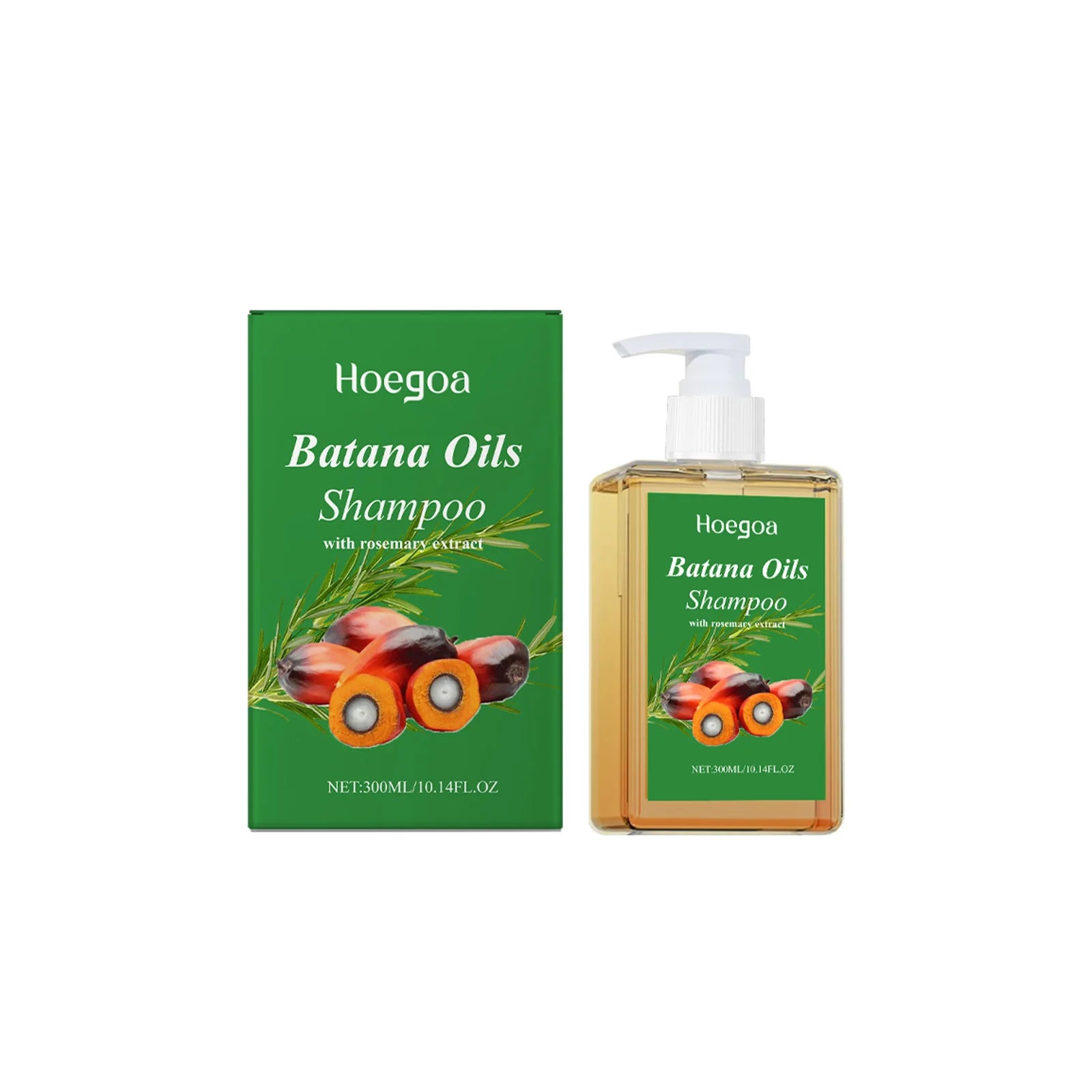 100/300ml Batana Oil & Rosemary Hair Care Shampoo Deep Nourishing Scalp Remove Dandruff Strengthens Hair for Shiny Shampoo Hair