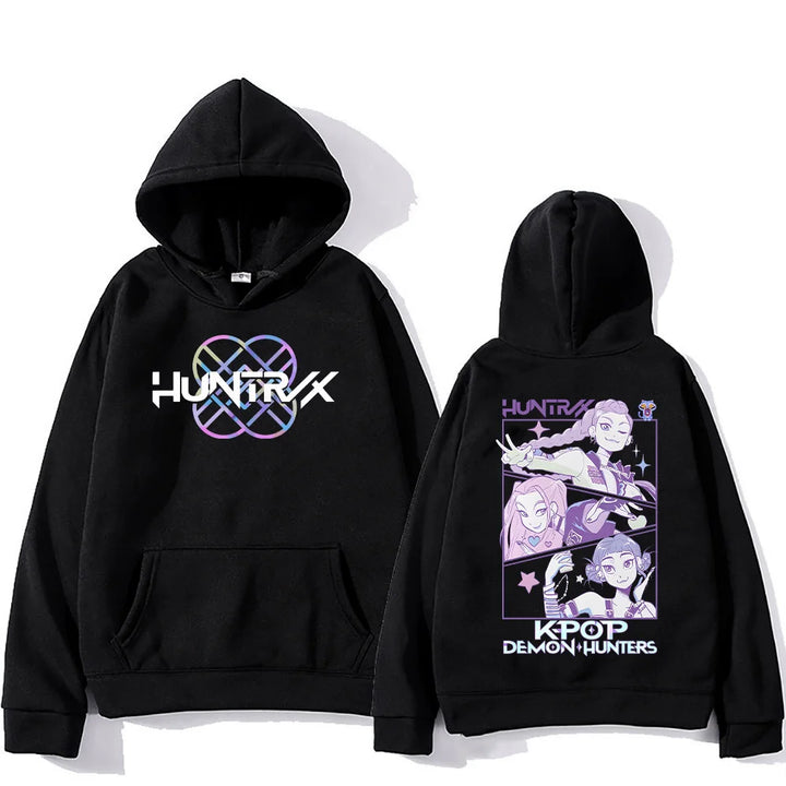 KPop Demon Hunters Hoodies Merch Kpop Men Women Sweatshirt Fashion Versatile Streetwear Oversized Y2K Pullovers Trends Anime Top