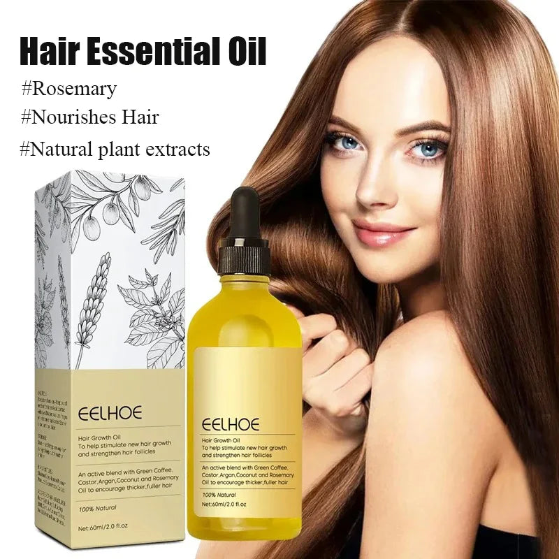 60ml Rosemary Dense Hair Essential Oil Veganic Lavender Repair Hairs Damage Prevent Hair Loss Smooth Hairs Nourish Hair Care Oil