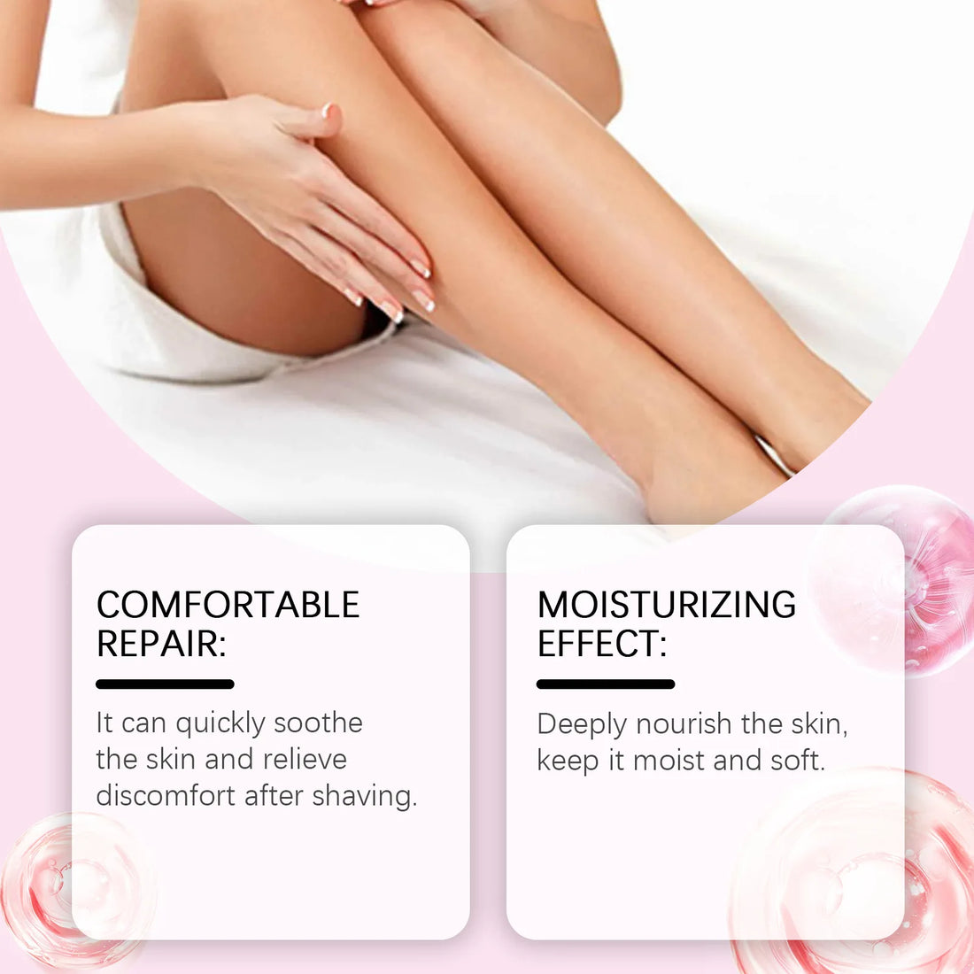 OceAura After Shave Oil Strawberry Vanilla Moisturizing Skin Soothing Intimate Area Leg Prevent Hair Growth Products Body Oil