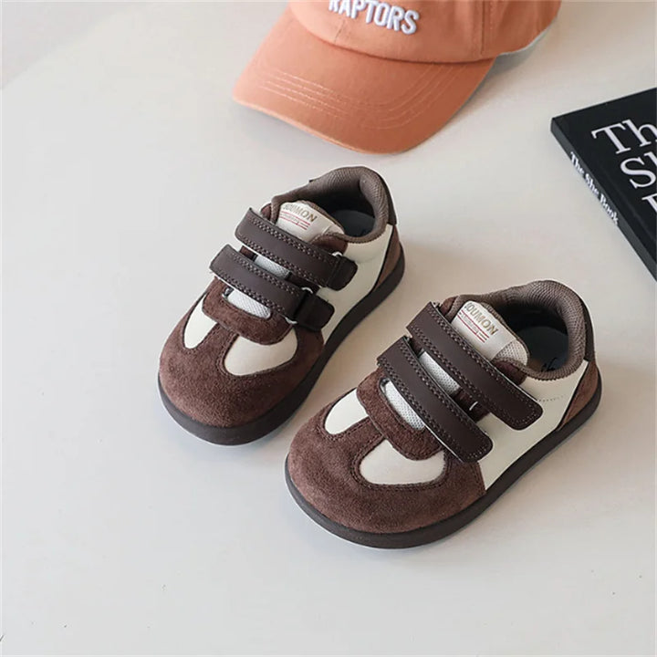 2025 New Autumn Children Shoes Leather Breathable Kids Casual Shoes Non-slip Fashion Toddler Girls Boys Sneakers EU 22-30