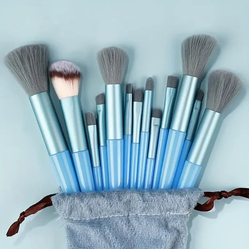 13Pcs Makeup Brushes Set Soft Fluffy Eye Shadow Highlighter Concealers Brush Blush Loose Powder Brush Blending Women Beauty Tool