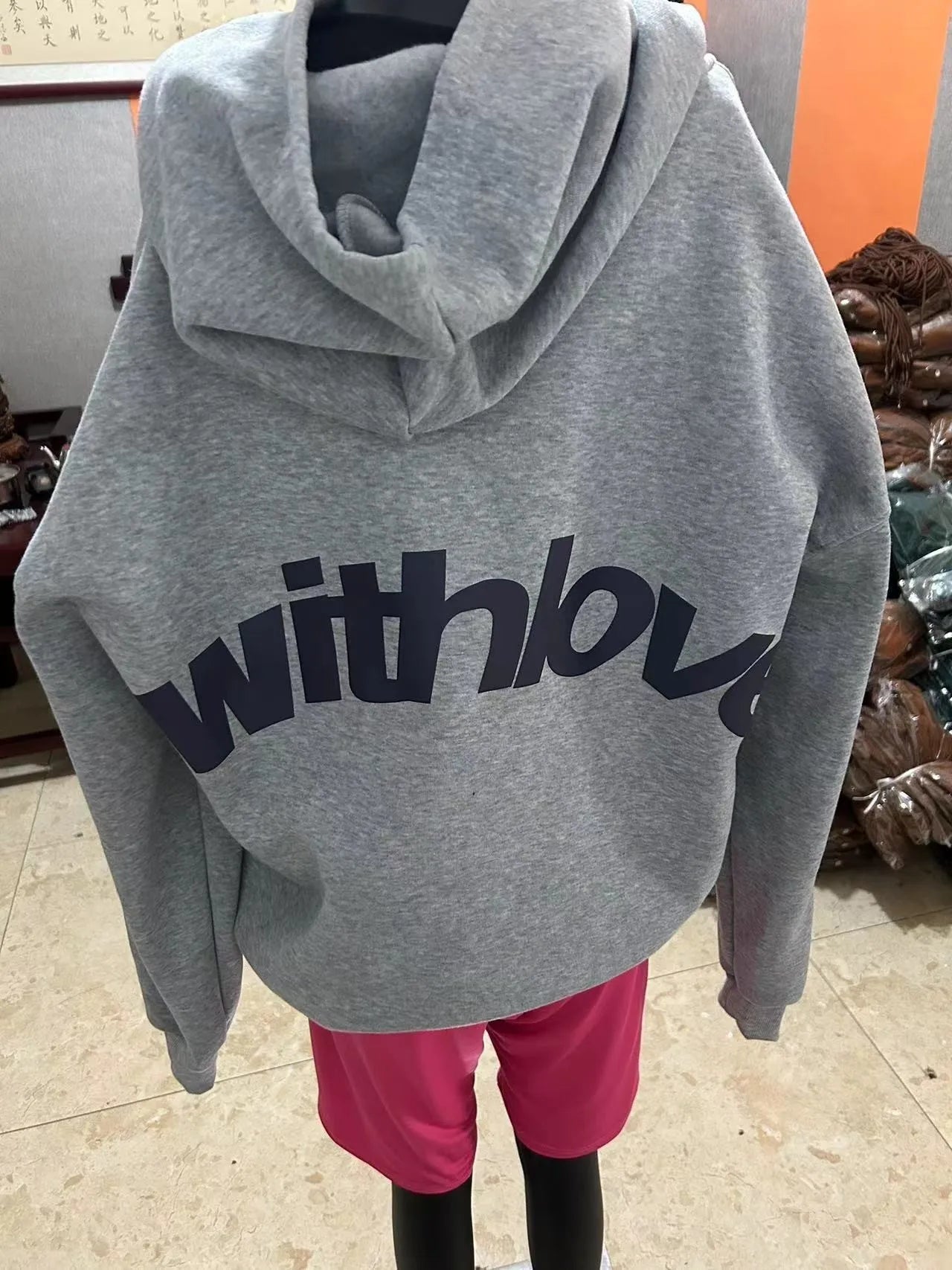 Retro casual letter printed fashion brand hoodie, men's and women's fashionable high-quality pullover, street wear sportswear