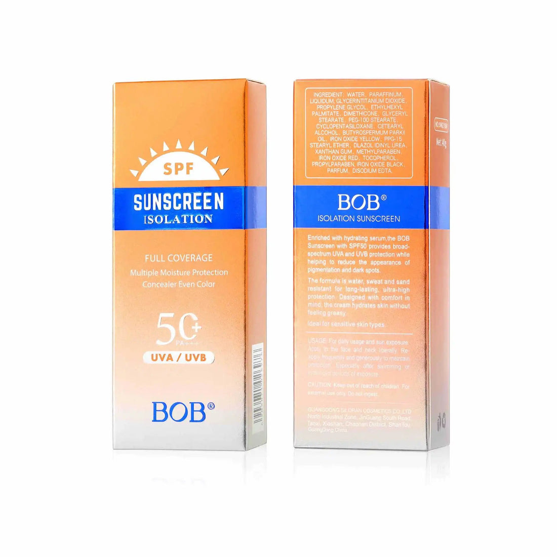 Refreshing Moisturizing Sunscreen with UV Protection, Concealer and Illuminating BB Cream Halalzen