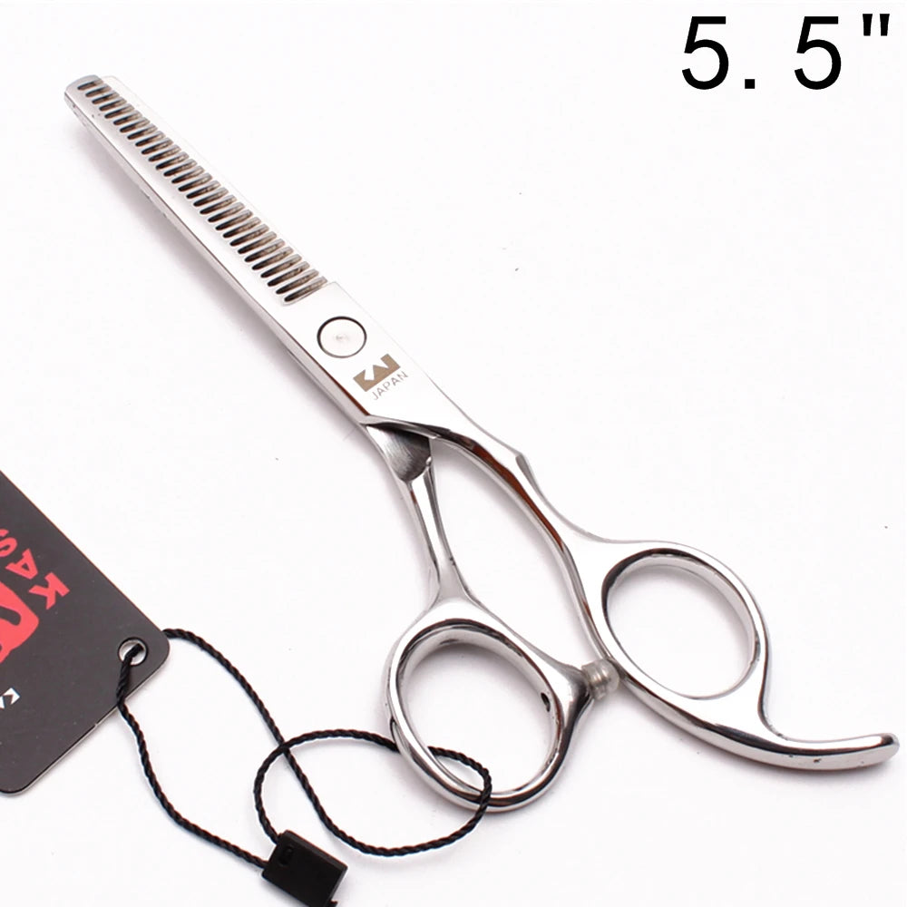Professional Hair Scissors 5'' 6'' 7'' 8'' Japan Stainless Hairdressing Scissors Barber Thinning Shears Hair Cutting Scissors Halalzen